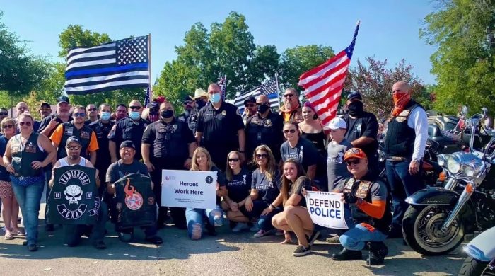 Wind Therapy Freedom Riders Meet with Police